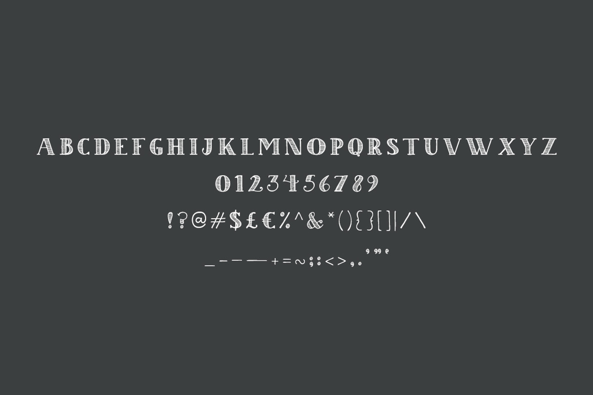 Striped: A Hand-Lettered Font preview 6