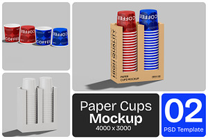 Cup Holder Mockup, a Cups & Container Mockup by Permadi Creative