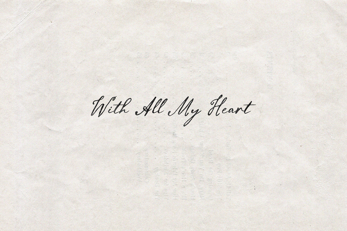 Paper Soul Quiet Vintage Font, a Script Font by AnMark (Photo 11 of 11)