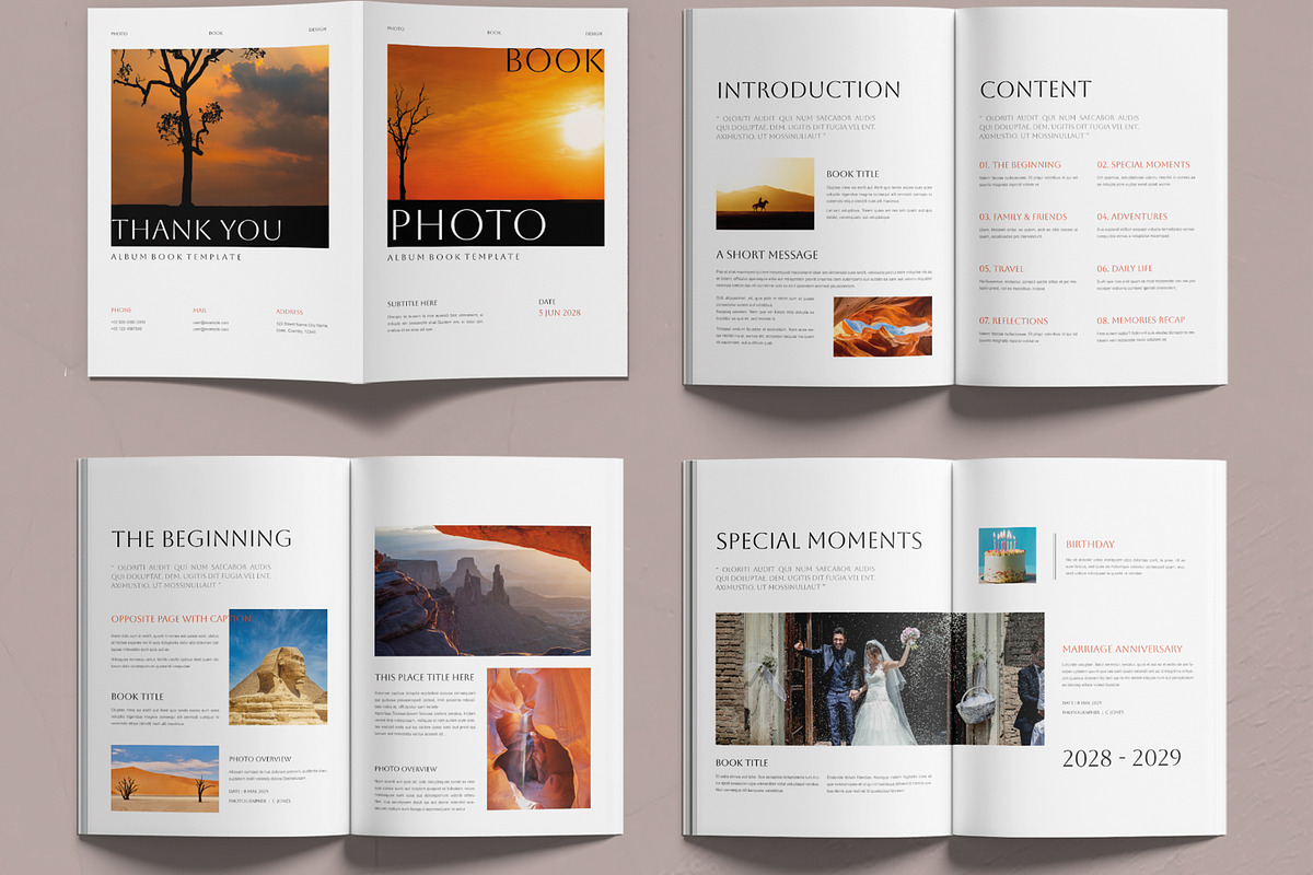 Minimalist Photo Album Design, a Brochure Template by MightyDesign (Photo 2 of 6)