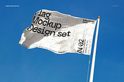 Flag Mockup Set, an Advertising Mockup by creatsy5 (Thumbnail 4 of 7)