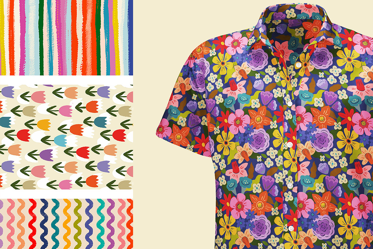 Vibrant Summer — Floral & Fruit, a Pattern Graphic by HannaSymo (Photo 9 of 9)