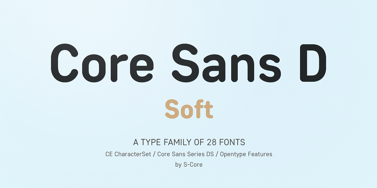 Core Sans DS, a Sans Serif Font by S-Core (Photo 1 of 6)