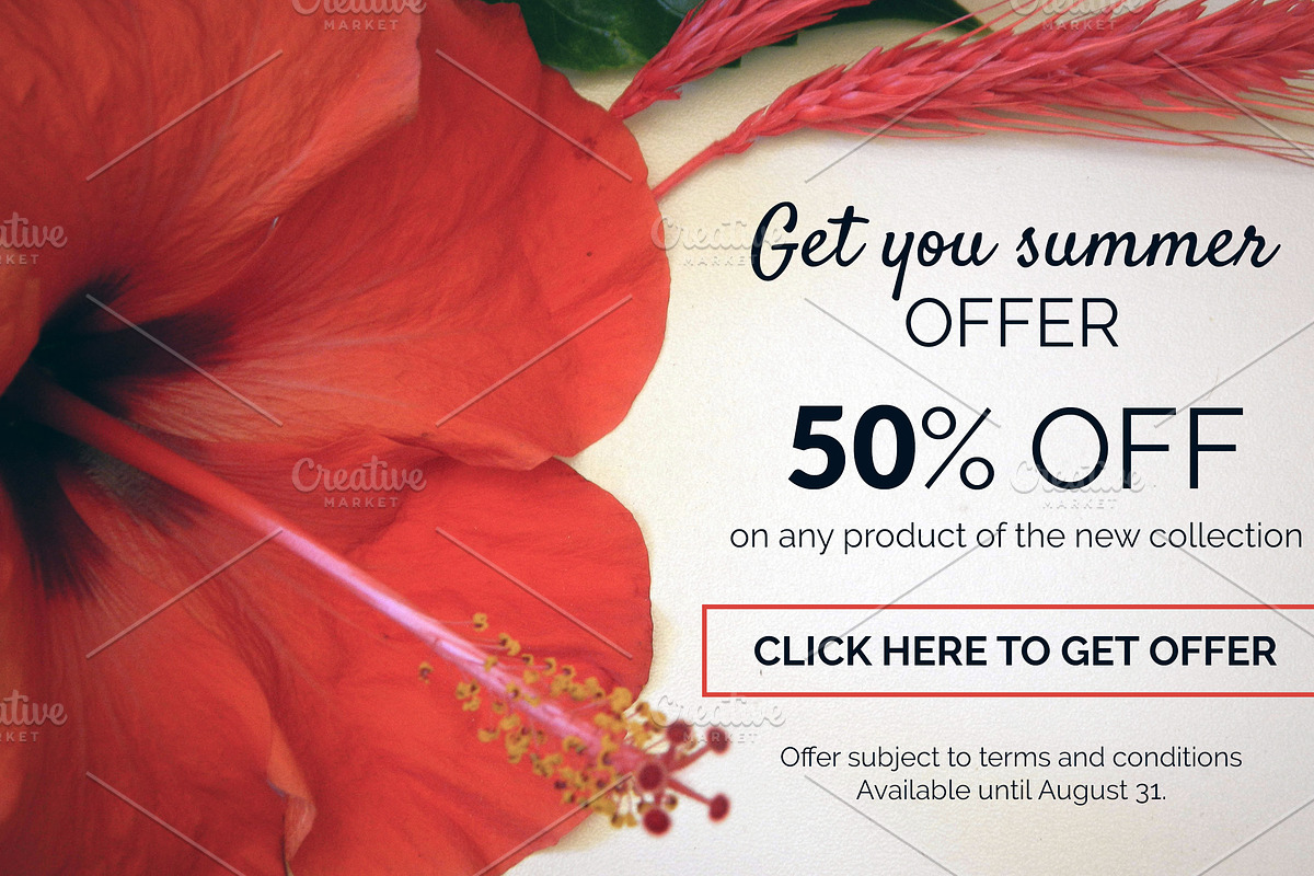 Summer offer banners, a Templates & Theme by Khryna Designs (Photo 1 of 2)