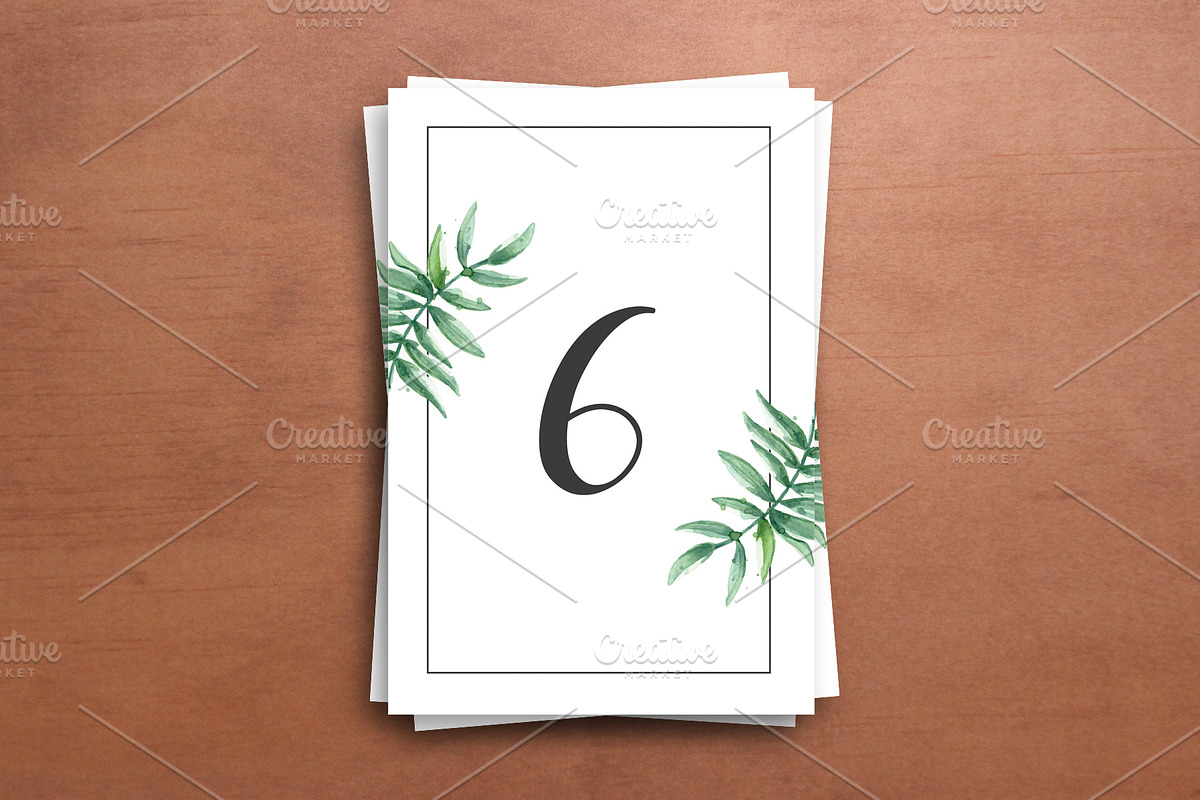Printable Wedding Table Number, a Card Template by retrographix (Photo 1 of 3)
