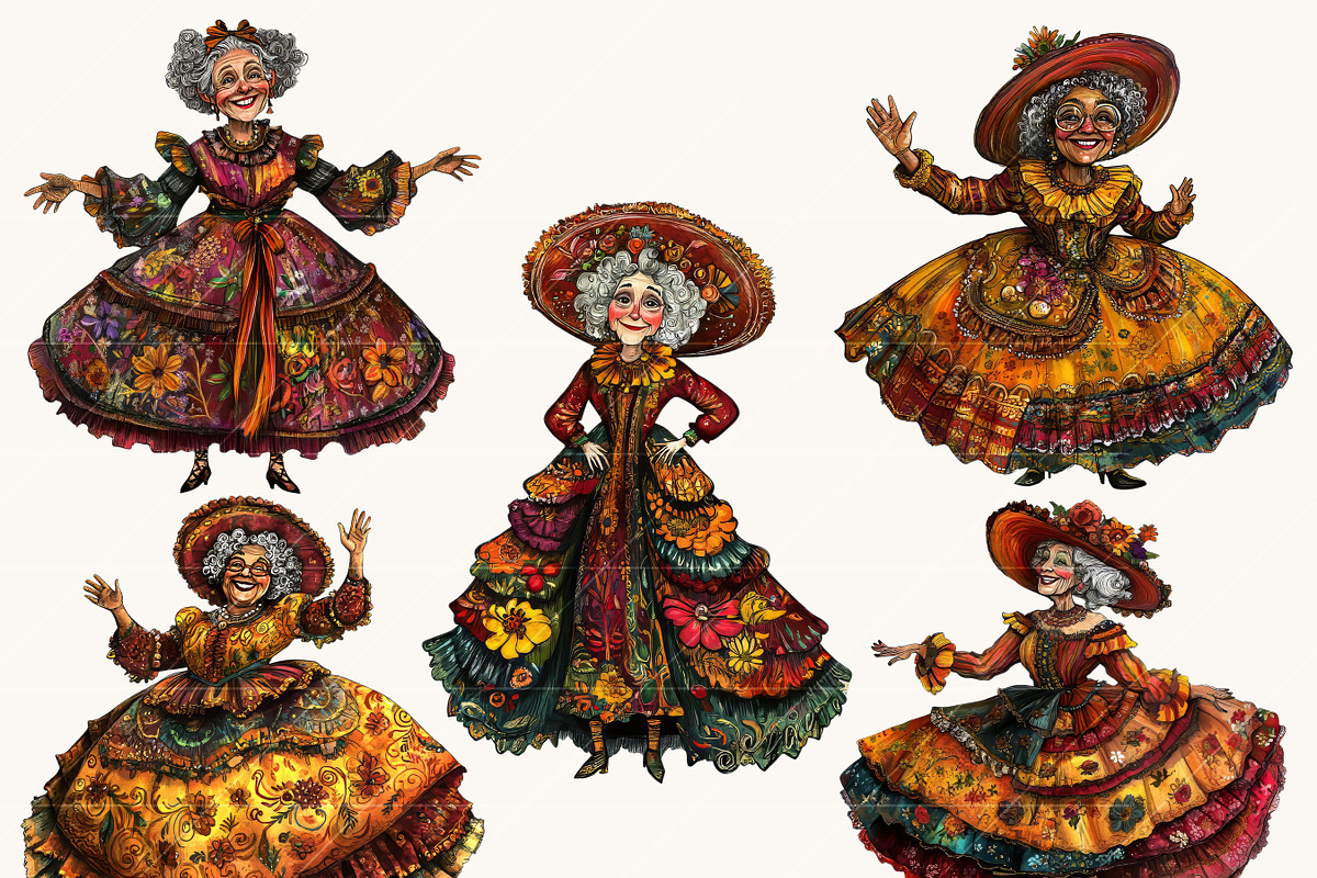 Old Victorian Ladies Clipart Bundle, a Person Illustration by Design Scotch (Photo 6 of 8)