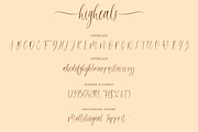 Higheals - Modern Calligraphy, a Script Font by Fikryal Studio (Thumbnail 9 of 10)