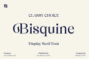 Bisquine; Display Serif Font, a Serif Font by Eko Bimantara (Thumbnail 1 of 8)