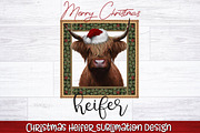 Christmas Heifer Sublimation Bundle, a Seasonal Illustration by RossiGalleria (Thumbnail 4 of 11)