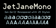 JetJaneMono, a Sans Serif Font by Ingrimayne Type (Thumbnail 1 of 11)
