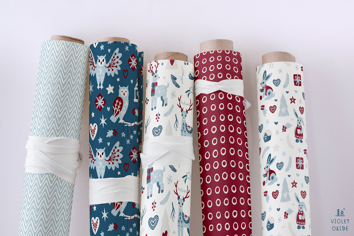 Scandinavian Christmas Animals Set, a Graphic by VioletOxide (Photo 8 of 13)
