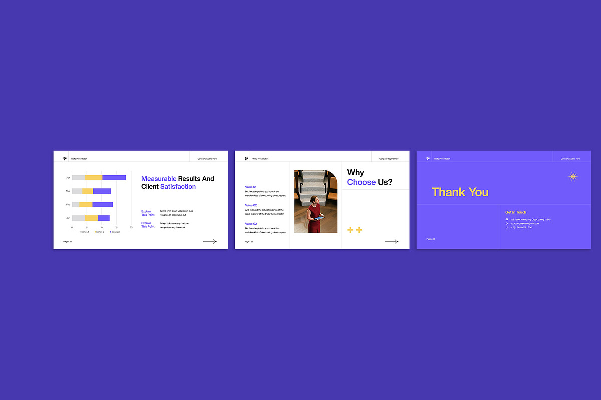 Purple Company Profile Keynote, a Presentation Template by Neermana (Photo 4 of 5)