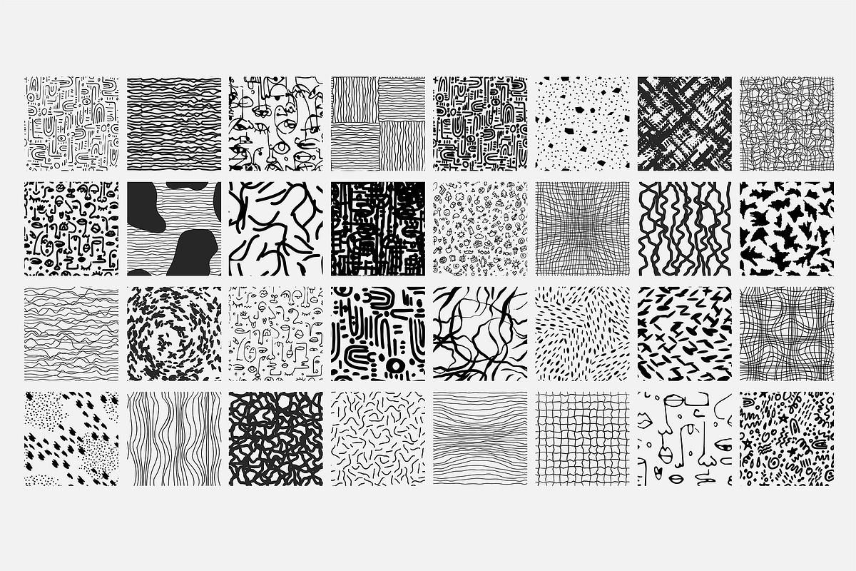 Hand drawn Seamless pattern, a Texture Illustration by Merfin (Photo 3 of 3)