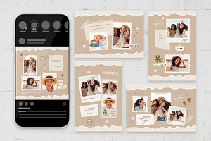 Photo Card Template Set