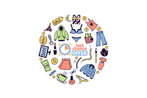Shopping background. marketing, an Object Illustration by Onyx