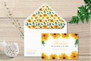 Sunflower Watercolor Wedding Suite, an Invitation Template by Love Design (Thumbnail 5 of 12)