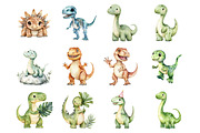 Dinosaur Clipart, an Illustration by Design Market (Thumbnail 2 of 3)