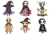 Halloween Gothic Voodoo Doll Clipart, a Seasonal Illustration by CitraGraphics (Thumbnail 5 of 7)