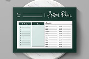 Printable Lesson Plan Template, a Stationery Template by MightyDesign (Thumbnail 2 of 6)