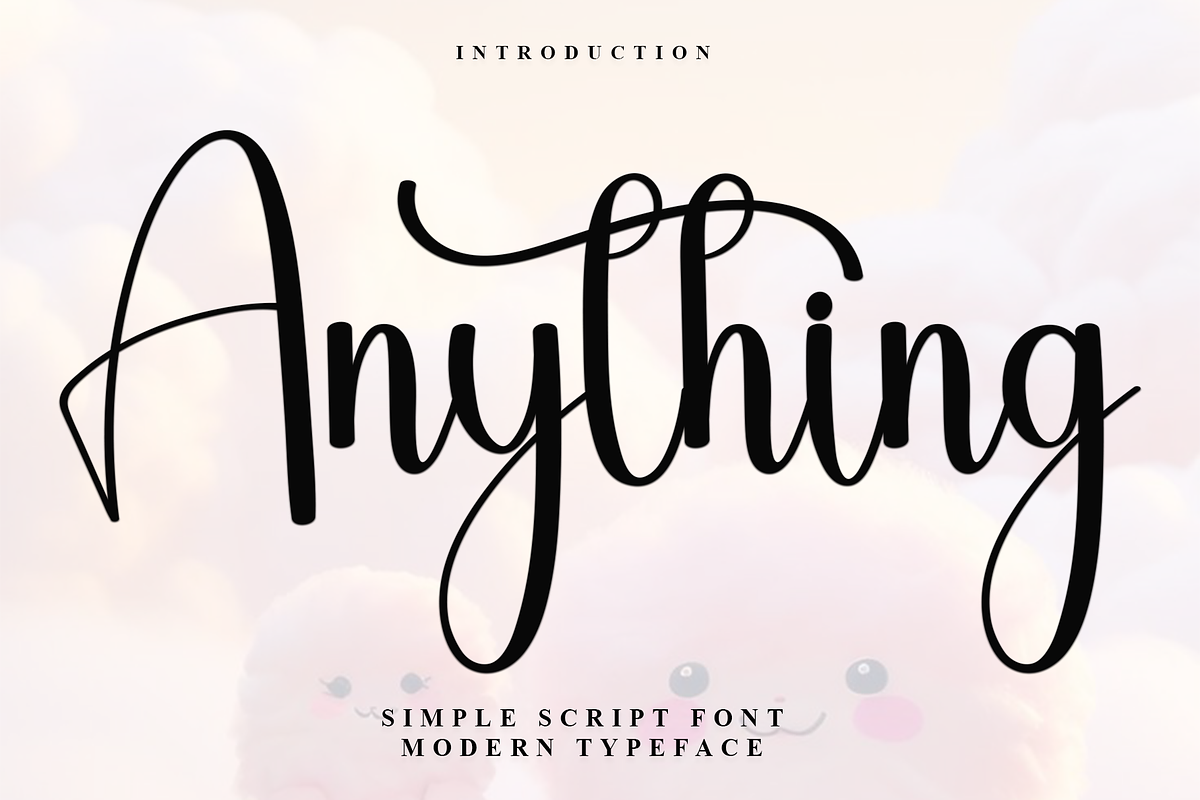 Anything, a Script Font by FreshTypeINK (Photo 1 of 8)