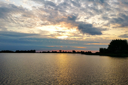 Beautiful nature of sunrise over the lake stock photo containing nature and