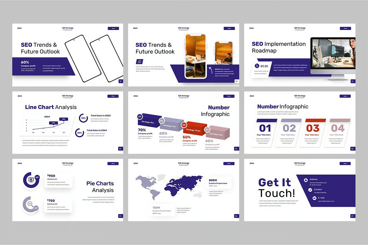SEO Strategy Google Slides, PPoint, a Presentation Template by Fit-tee (Photo 2 of 4)