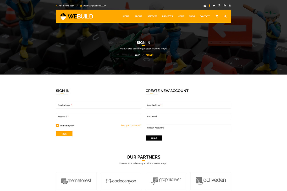 WEBUILD – Construction & Building, a Websites & App Template by ewises (Photo 13 of 18)
