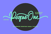 Rogueone Monoline Signature Font, a Script Font by Maulana Creative (Thumbnail 6 of 8)