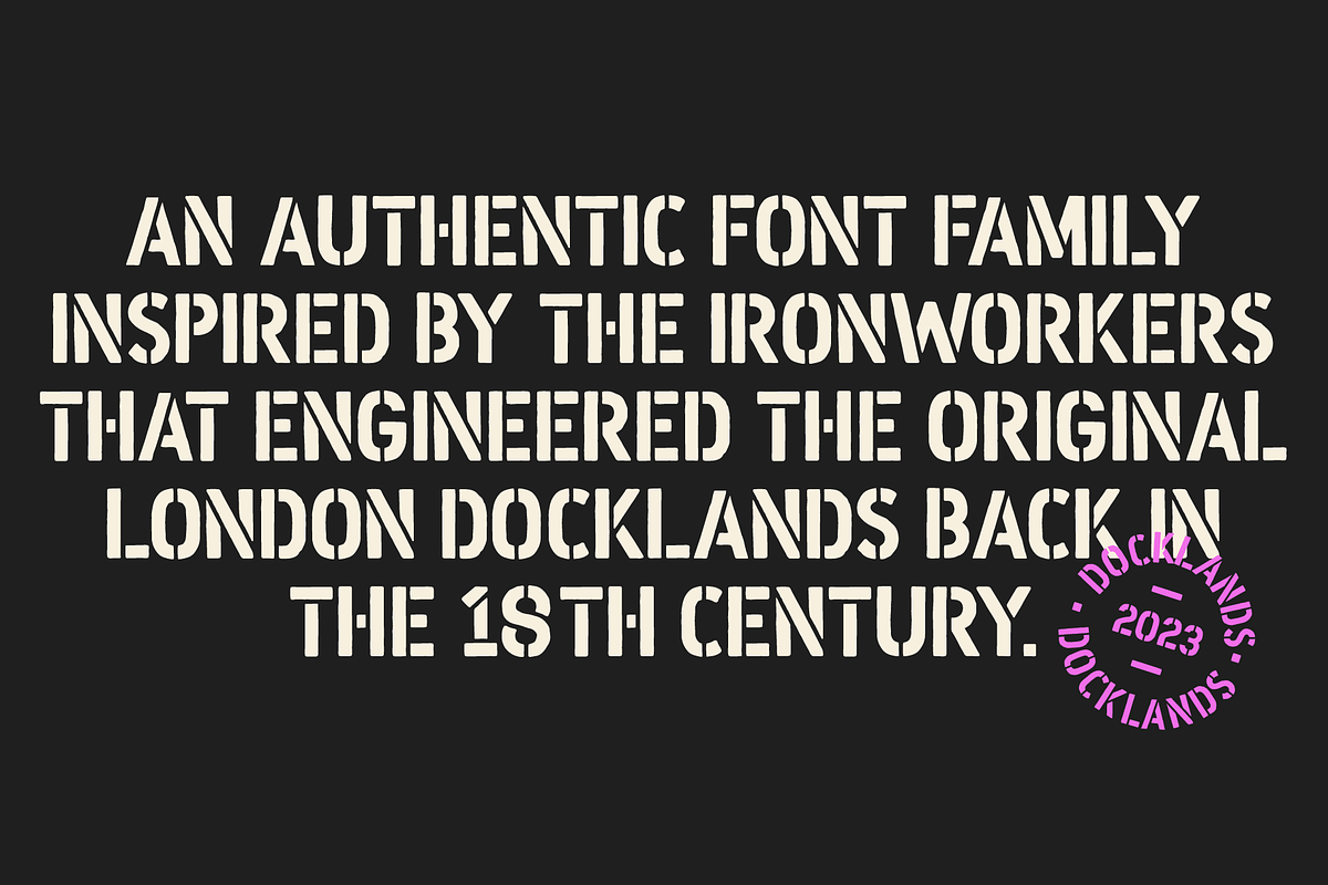 Docklands Font Family, a Sans Serif Font by Hemphill Co (Photo 3 of 12)