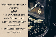 Mystery Typewriter font, a Serif Font by Ana's Fonts (Thumbnail 3 of 7)