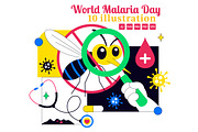 10 World Malaria Day Illustration, an Illustration by denayunebgt (Thumbnail 1 of 4)