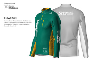 3DMen's Polar Jacket Half-zip Mockup