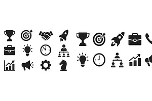 Icons of business and success, a Finance Illustration by ZinetroN