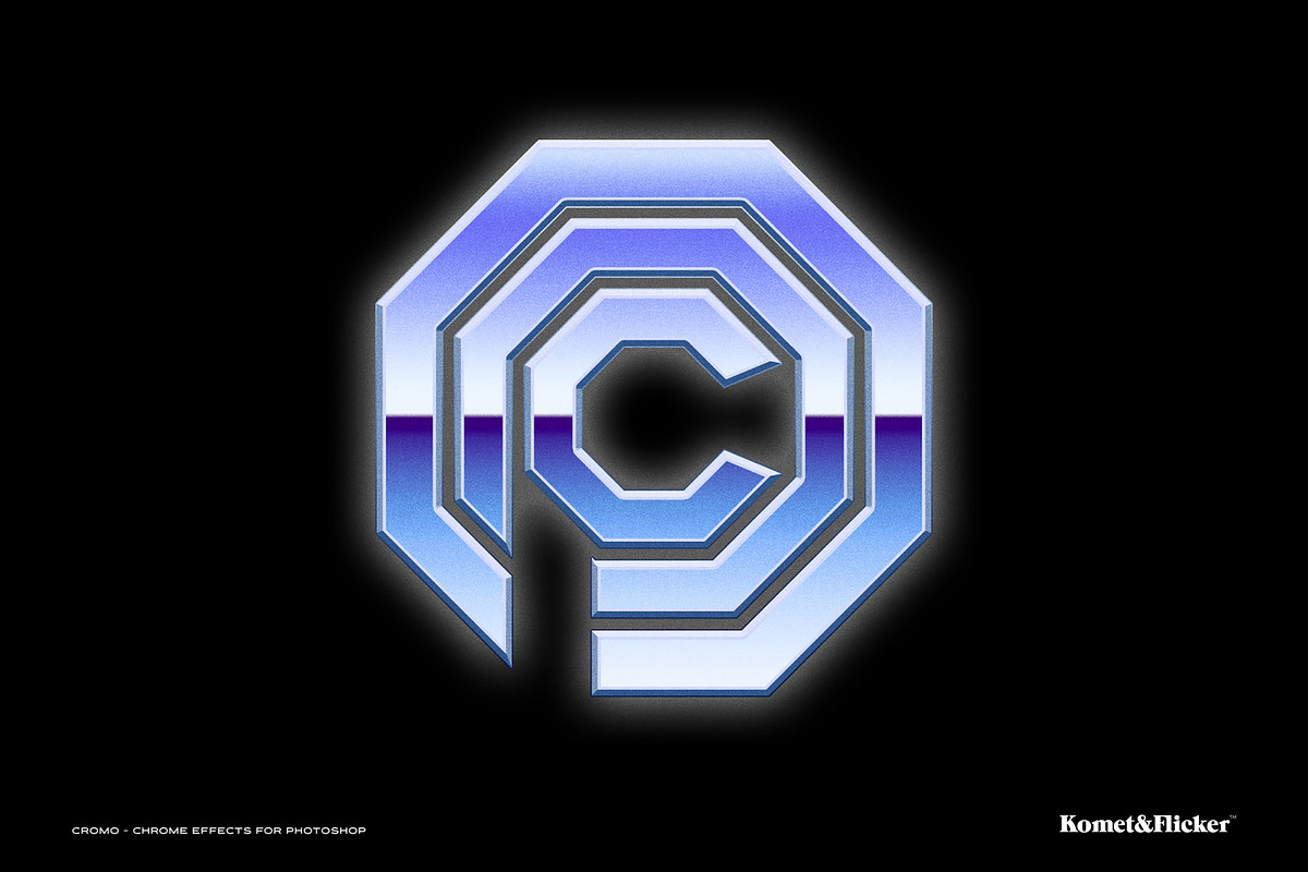 CROMO - Chrome Effects for Photoshop, a Layer Style Add-On by Komet & Flicker (Photo 5 of 12)