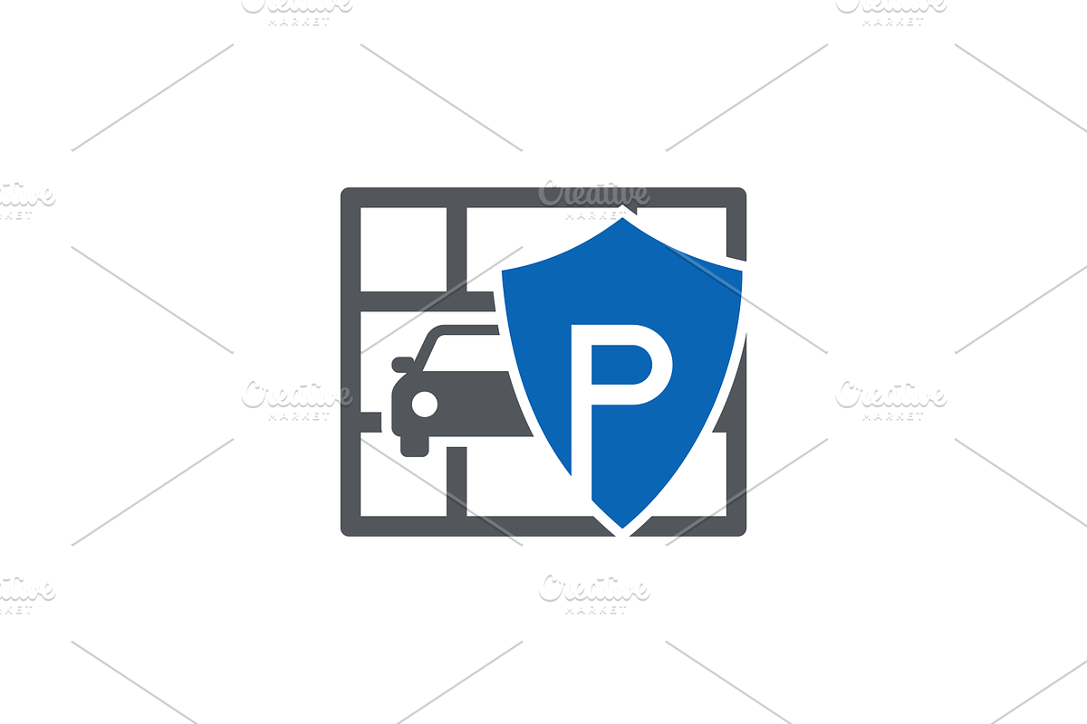 Shield Security Parking Car Logo - Safety & Parking Services