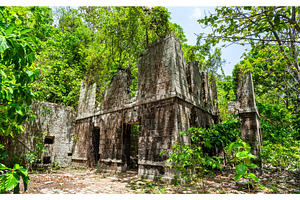 Historic stone ruins of Commandant's, an Architecture Photo by Leonid Andronov