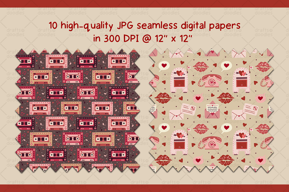 Valentine's Day Date Graphic Set, a Pattern Graphic by Drafts n Doodles (Photo 7 of 10)