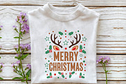 Merry Christmas Retro Reindeer Png, an Illustration by DreamPrint404 (Thumbnail 3 of 7)