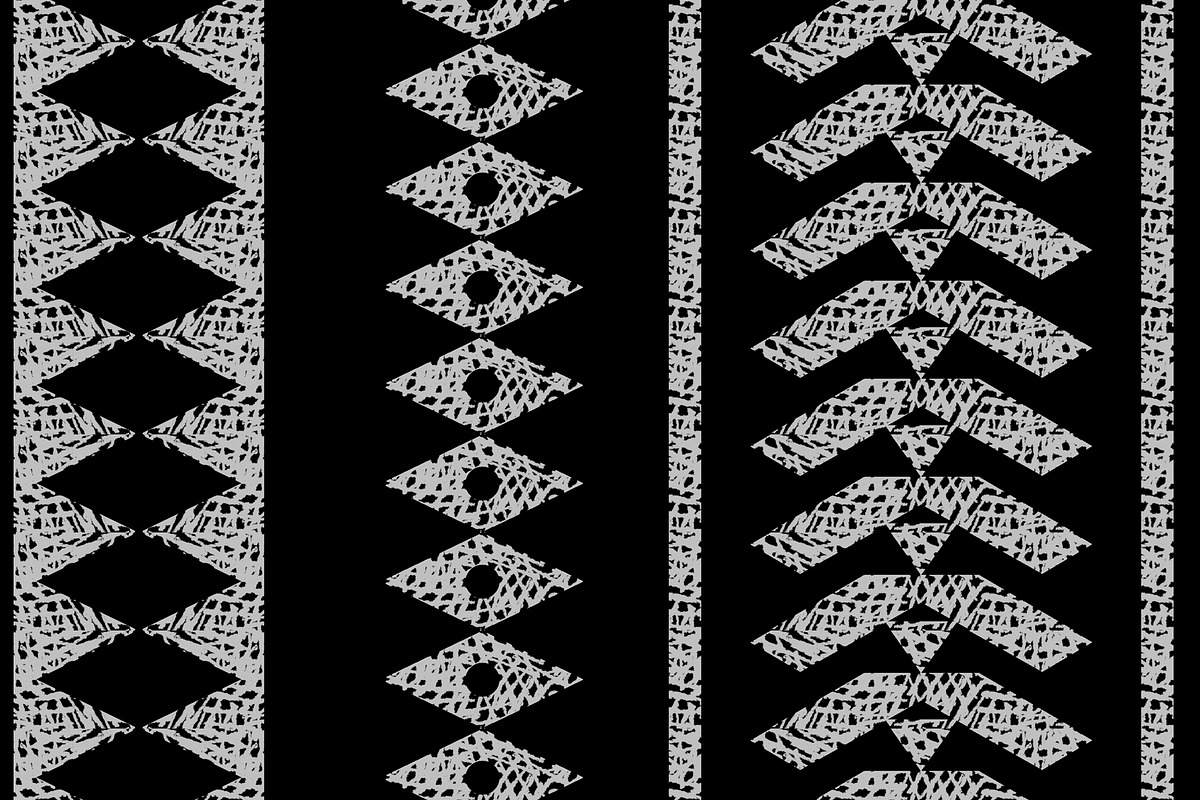 Native Geometric on Black Seamless, a Pattern Graphic by Sharon Schwalbe (Photo 4 of 5)