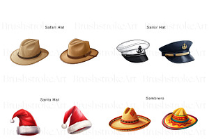 Hats Illustration Clipart, Top Hat