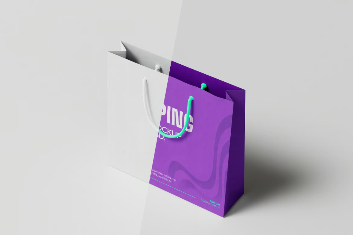 Shopping Bag Mockup, a Packaging Mockup by Hubzway (Photo 3 of 4)