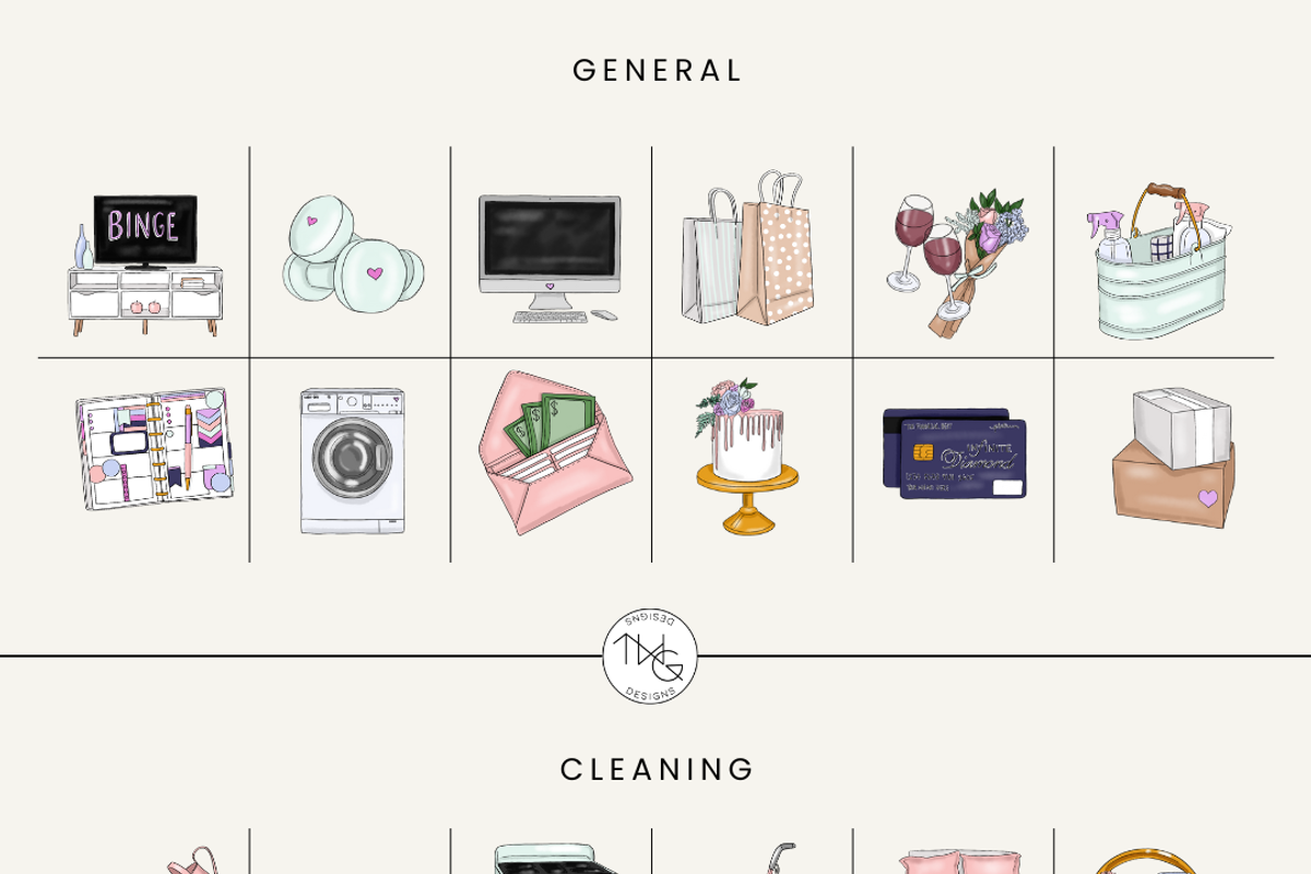 Life Planner To Do Icons, an Illustration by TWG Designs (Photo 9 of 10)