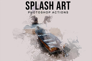 Splash Art Photoshop Actions, an Action Add-On by Jacpot007