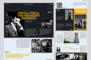 Nikola T. Biography - Landing Page, a Landing Page Template by keffidesign (Thumbnail 1 of 2)