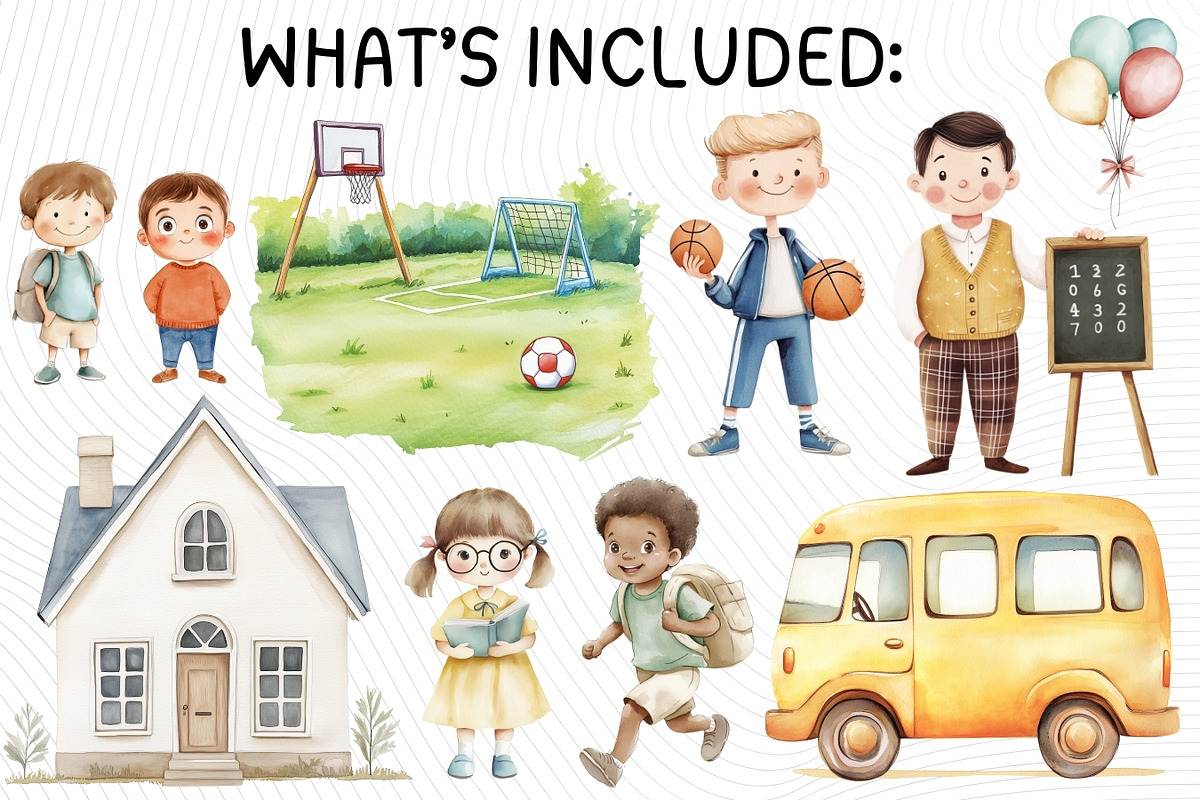 School Life Clipart Bundle, an Illustration by PassionPNGcreation (Photo 6 of 11)