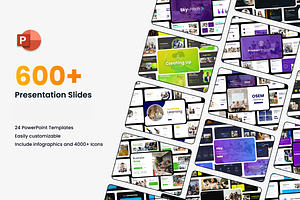 600+ Powerpoint Slides Bundle, a Presentation Template by Hammad Arif