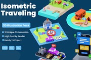 3D Isometric Traveling Pack, a 3D by novia99design (Thumbnail 1 of 6)
