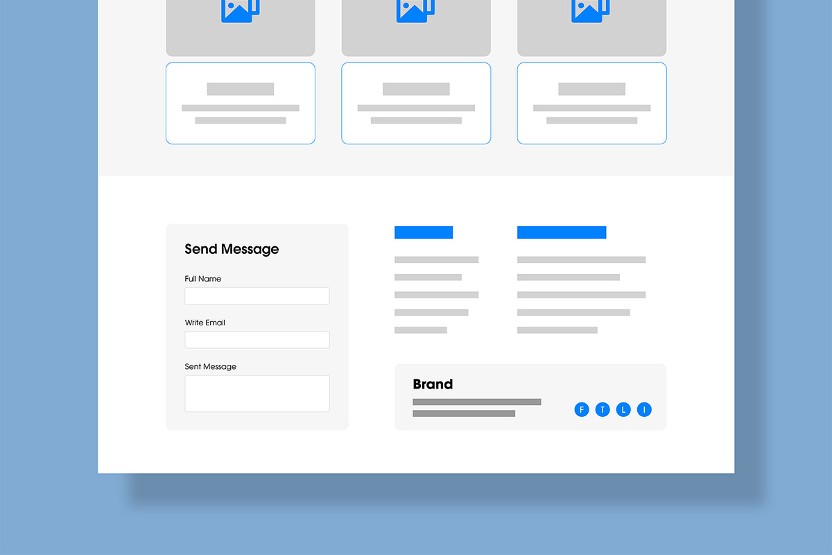 Marketing Wireframe Landing Page, a Landing Page Template by MightyDesign (Photo 7 of 10)