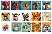 Dog wall art Collection JPG, Dogs, an Animal Photo by Chipshpow Graphics (Thumbnail 2 of 8)