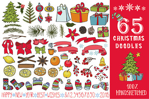 65 Christmas doodle decoration kit